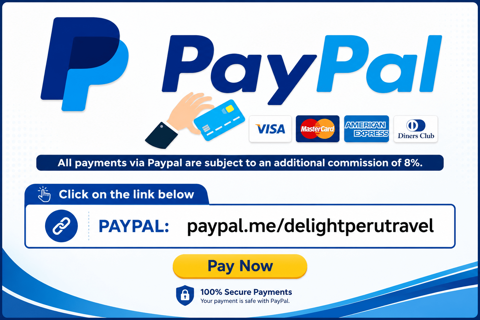 PAYPAL DELIGHT TRAVEL PERU EIRL