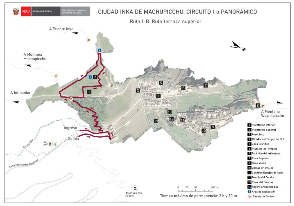 MACHU PICCHU CIRCUITS AND VISITING ROUTES