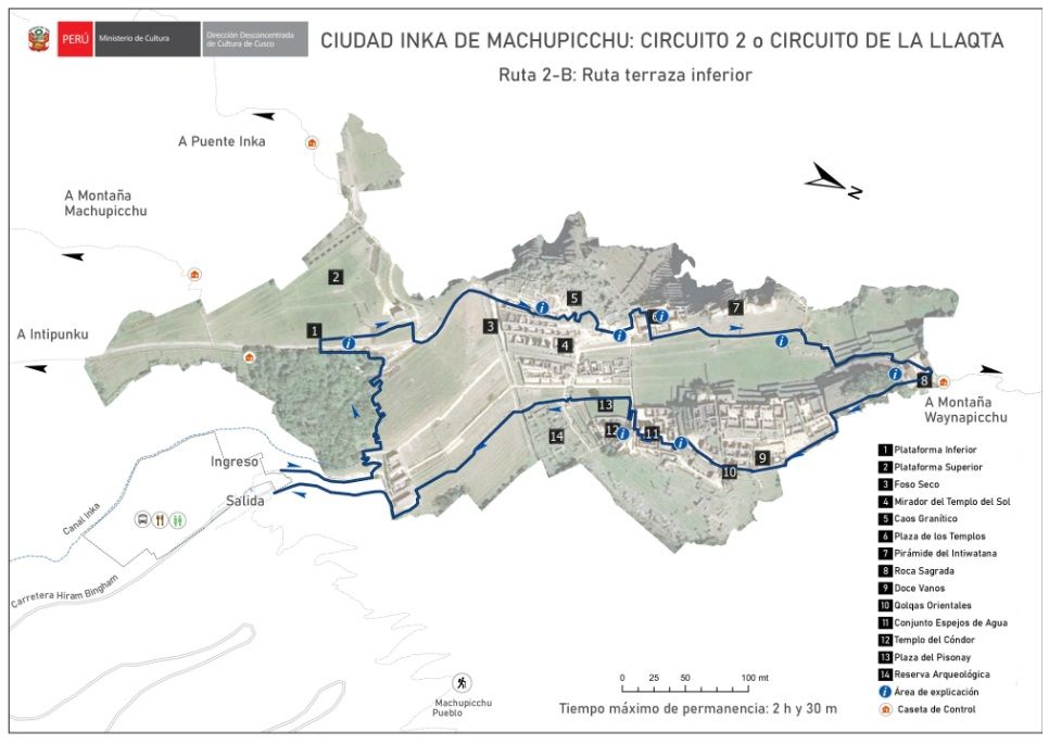 MACHU PICCHU CIRCUITS AND VISITING ROUTES